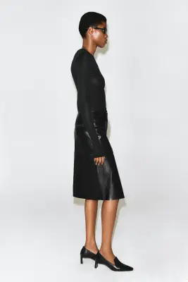 TOP SLIM EN LAINE MÉRINOS - NOIR — photo 4
