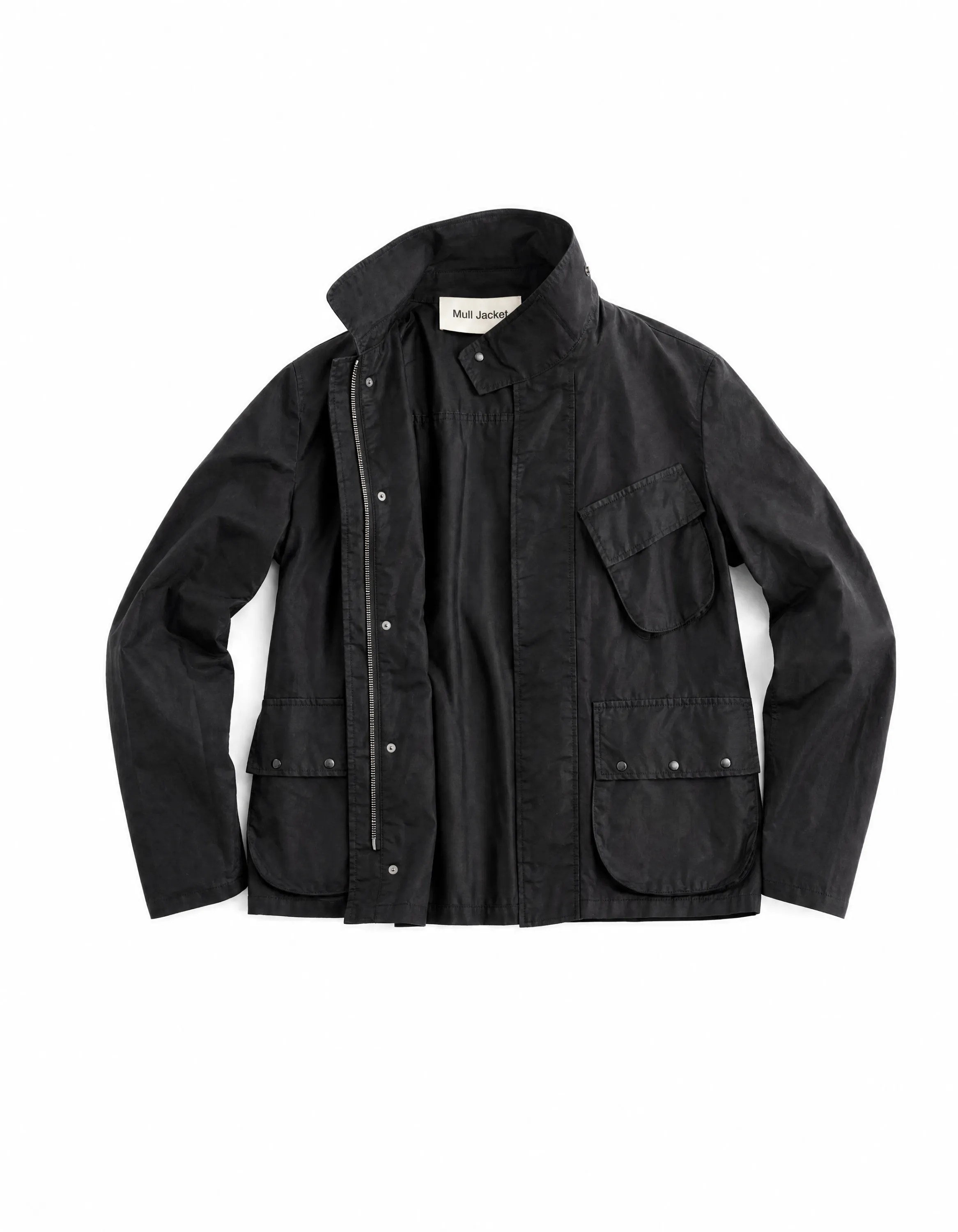 Mull Jacket Garment Dyed High Tenacity Steel Black
