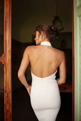 Julia Halter Knit Dress - Cream — photo 3