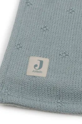 Couverture 75x100 - Cosy Knit/velvet - Cosy Knit/sea Green/velvet — photo 2