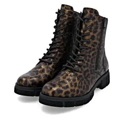 Bottines Remonte D2S72-90 Léopard - Lacets Zip Grande Pointure Femme — photo 3