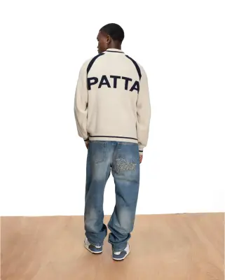 Patta Track Top Cardigan Vaporous Grey — photo 4