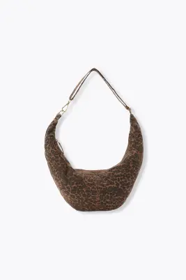 Sac demi-lune léopard Femme — photo 3