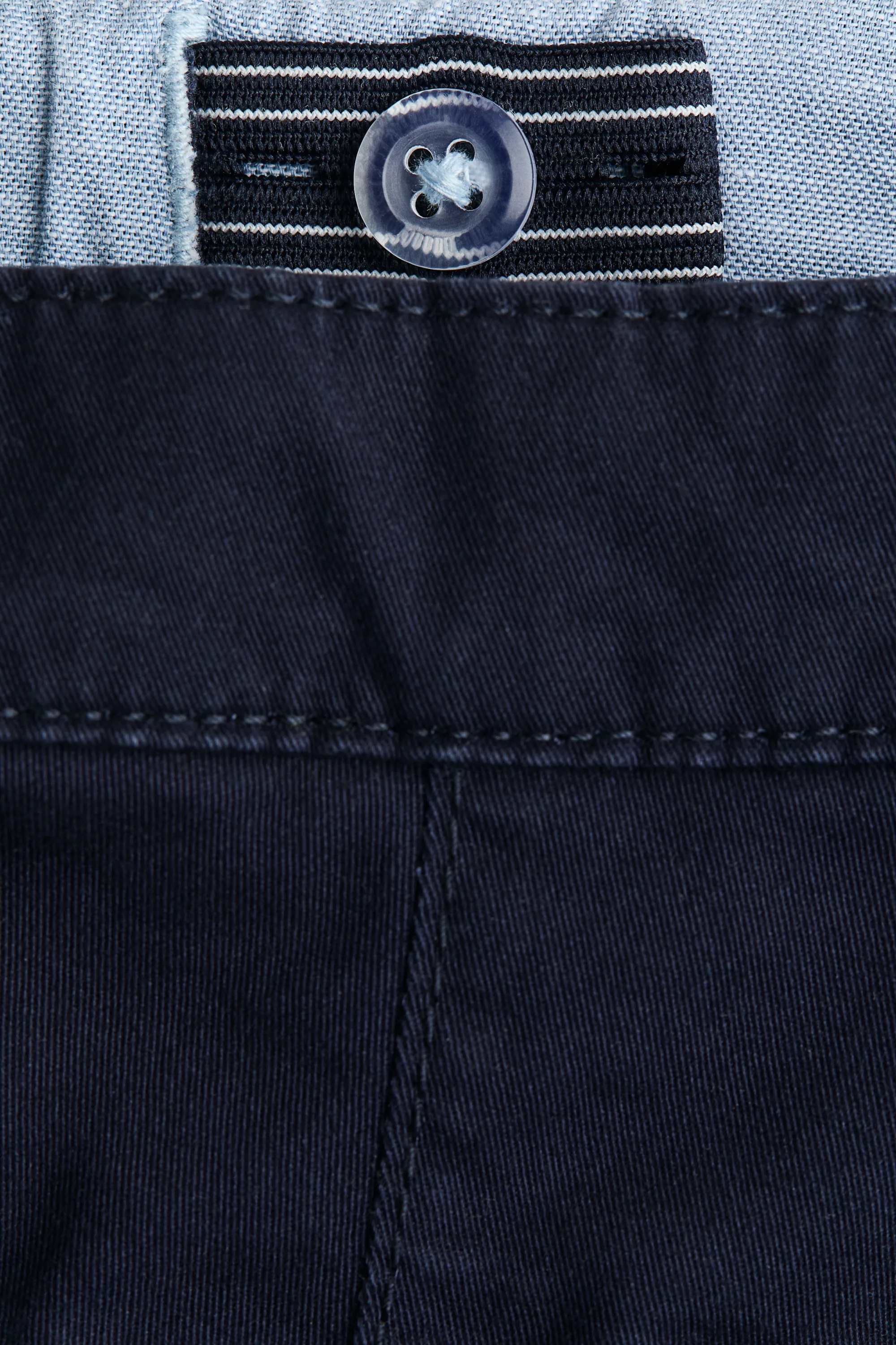 Chino effilé en twill - Bleu marine