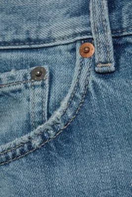 Jean droit et ample taille mi-haute Galaxy - Captain Blue – Bleu clair — photo 5