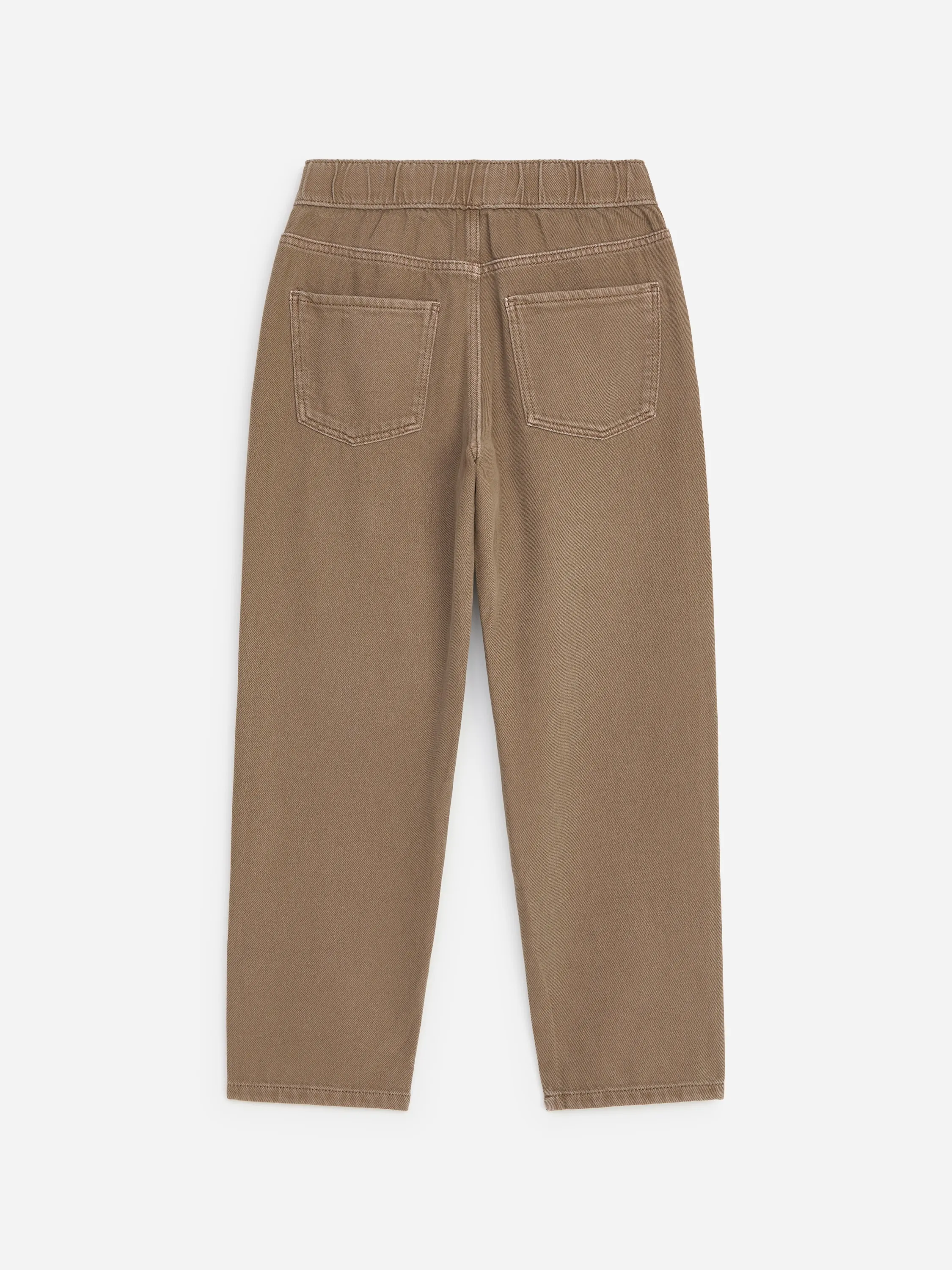 Pantalon en jean à enfiler - Taupe