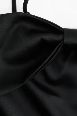Robe bandeau avec nœud devant - Noir — photo 4