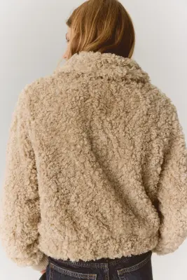 Veste en tissu Teddy bear - Beige — photo 3