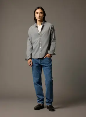 Chemise Mercer Mixed Blue — photo 2