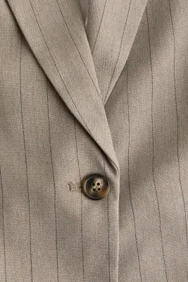 Blazer à fermeture droite - Beige/rayures tennis — photo 4