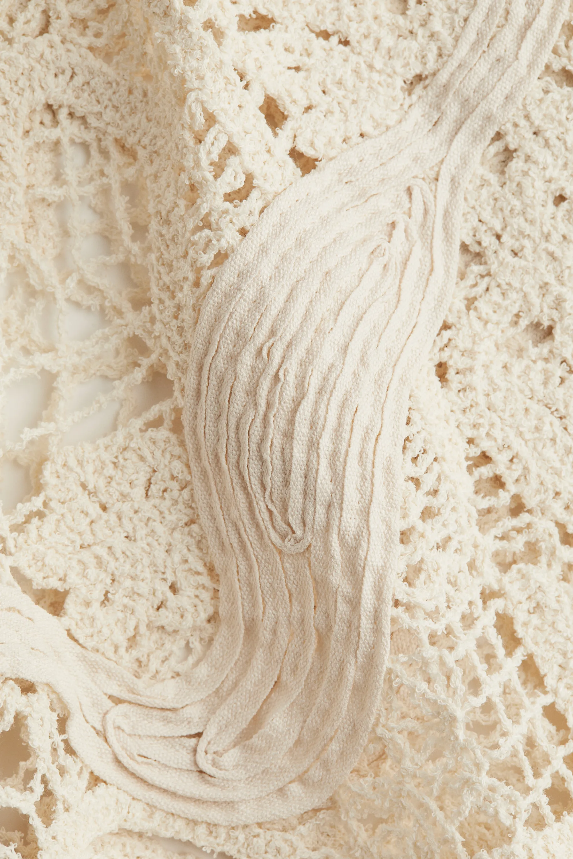 Robe façon crochet - Beige clair