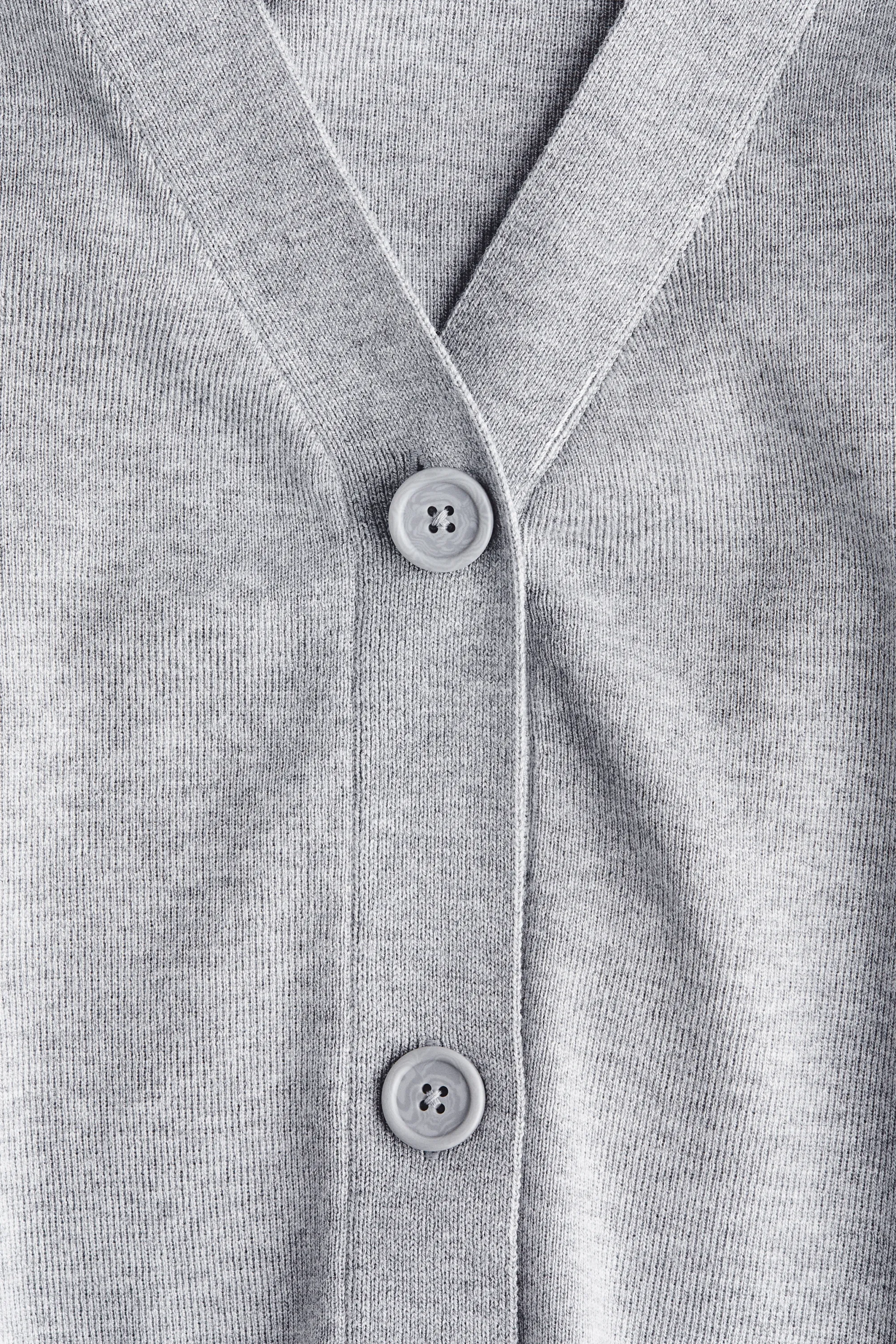 Gilet en maille fine - Gris chiné