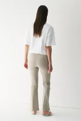 Pantalon évasé Four-way Stretch - Beige — photo 3