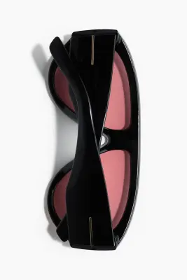 Lunettes de soleil polarisées - Noir/rose pêche — photo 5