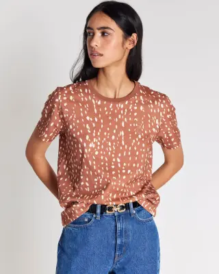 Tee-shirt Bree cannelle tacheté — photo 1