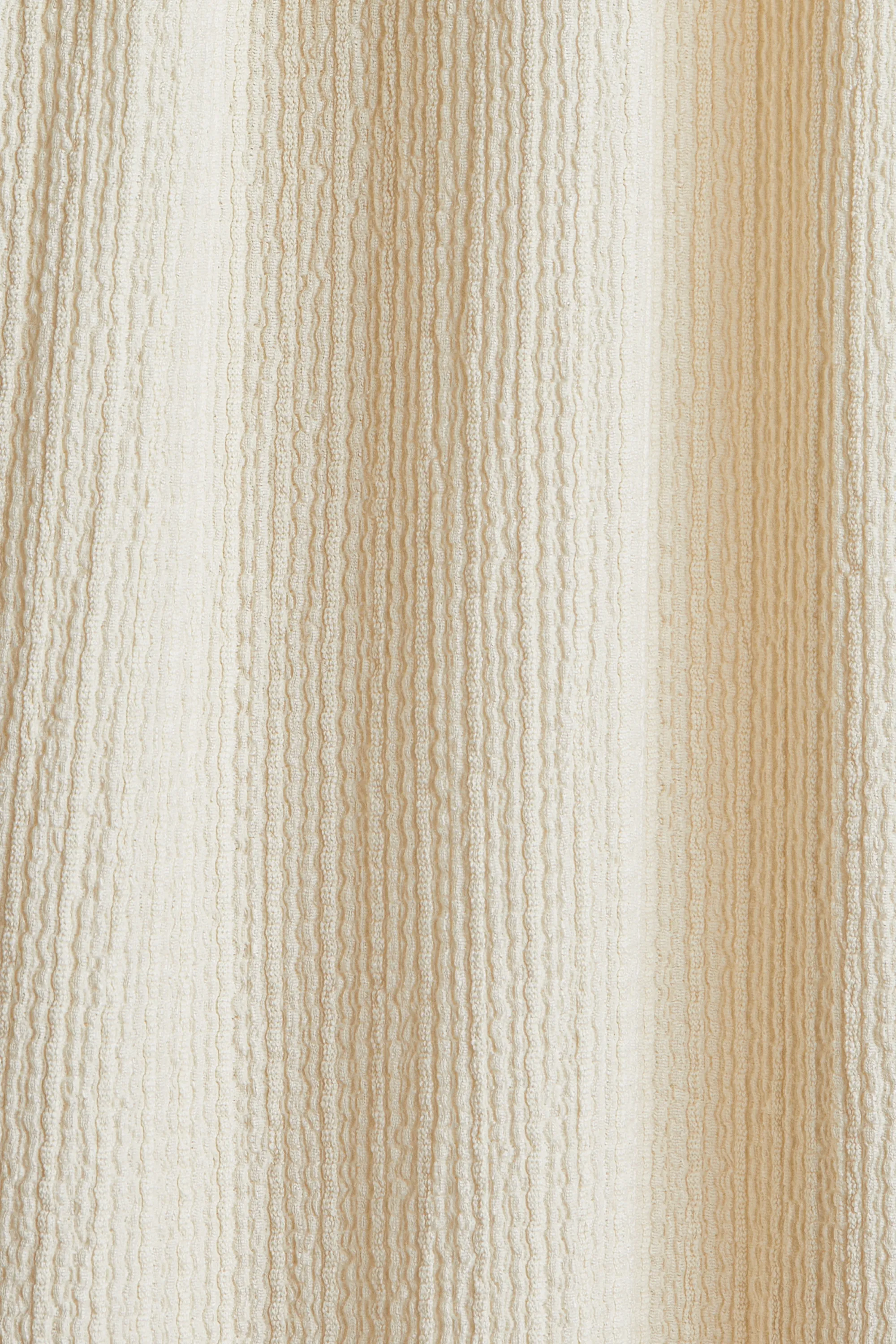 Robe avec détails à nouer - Beige clair