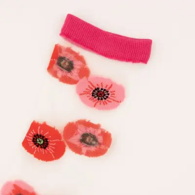 Chaussettes transparentes Coquelicot Coucou Suzette — photo 4
