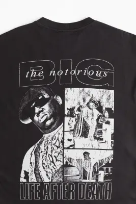 T-shirt Oversized Fit - Noir/The Notorious B.I.G. — photo 1