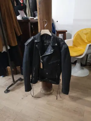 Veste en cuir noir Leather Men — photo 1
