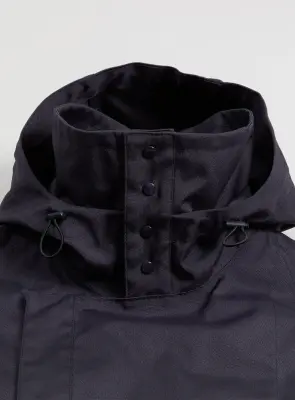Parachute Parka in Navy Blue Water-Repellent Grained Nylon — photo 5