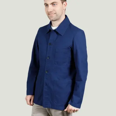 Veste workwear authentique en coton biologique 1G/4 - Navy — photo 3