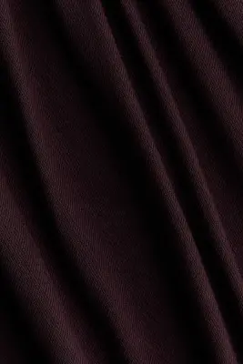 Robe asymétrique avec détail à nouer - Violet prune foncé — photo 4