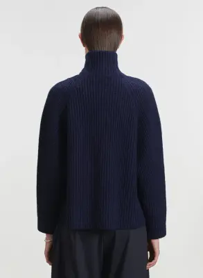 Gilet en cuir et laine mérinos — photo 2