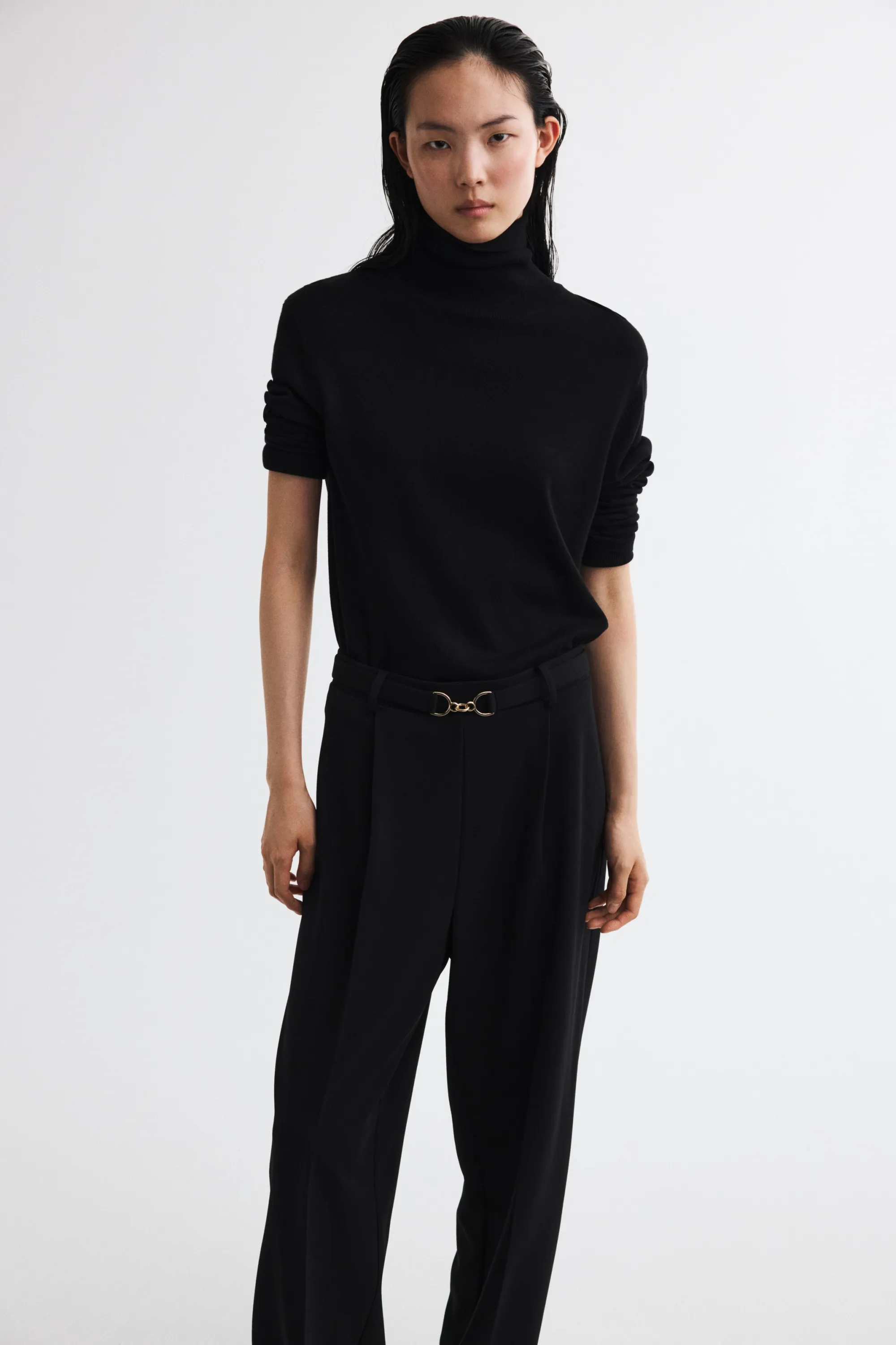 Pantalon en jersey romanite - Noir