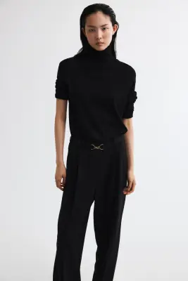 Pantalon en jersey romanite - Noir — photo 1