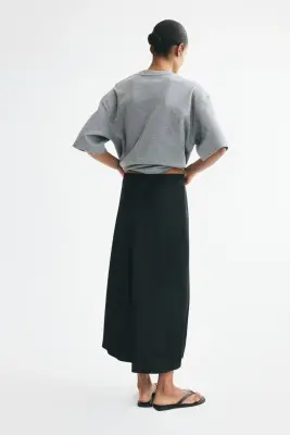 Jupe midi - Noir — photo 3