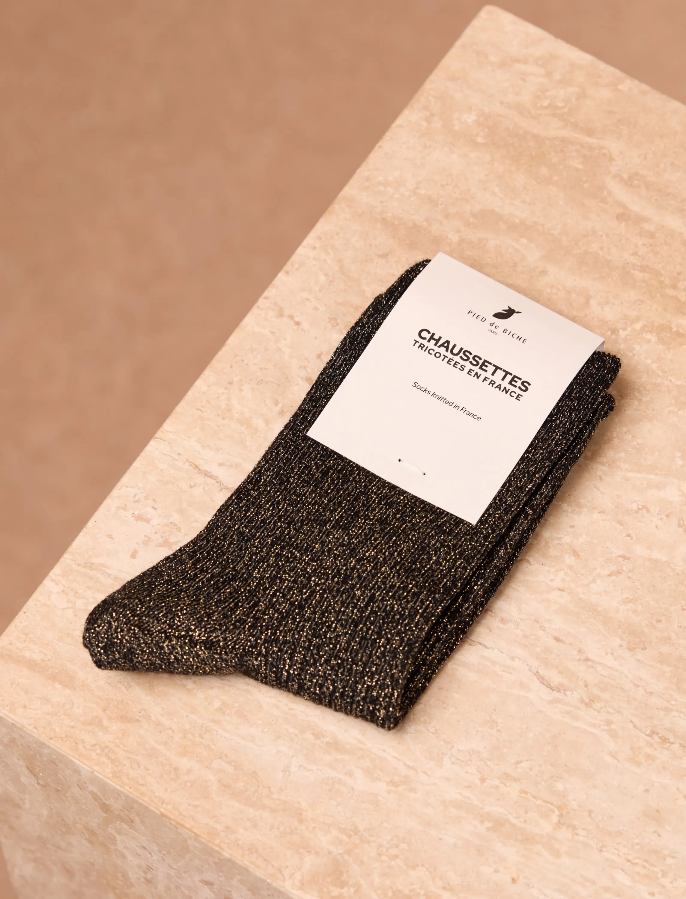 Chaussettes lurex - Noir
