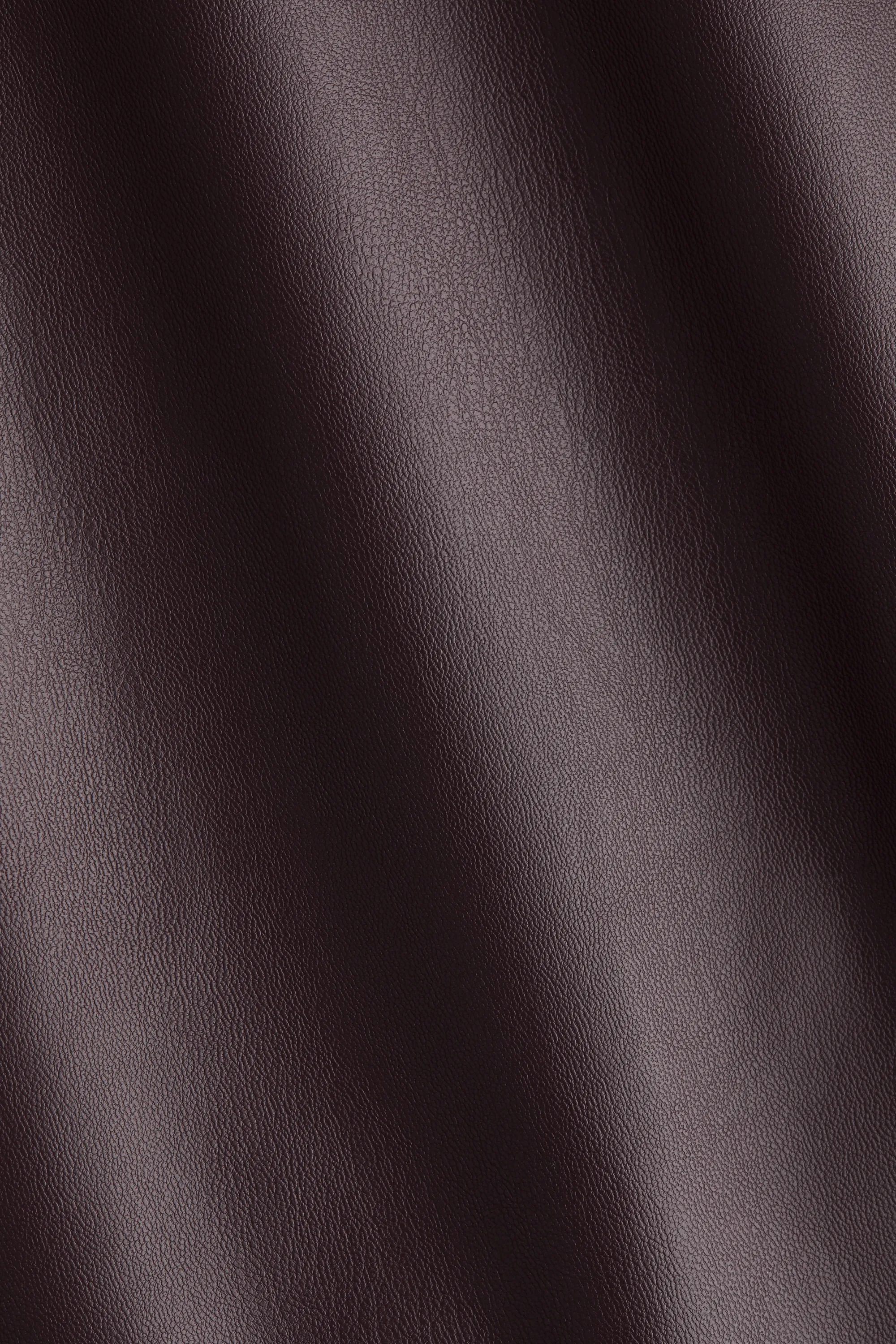 Jupe en tissu enduit - Bordeaux