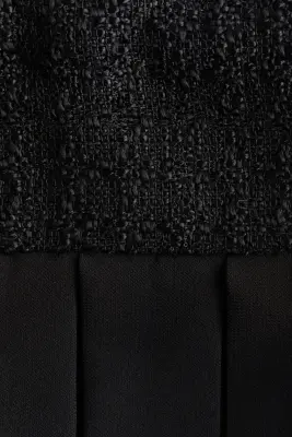 Robe en bouclette avec ceinture - Noir — photo 4