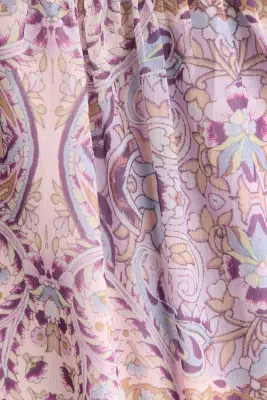Robe tunique oversize - Rose clair/motif — photo 3