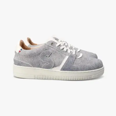Baskets Bellis Bleu Clair - cuir texturé — photo 4