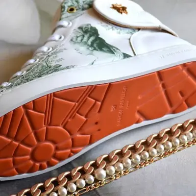 Baskets Mid vertes Marie-Antoinette — photo 3