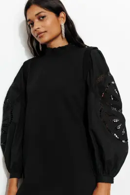 Robe sweat effet superposé — photo 5