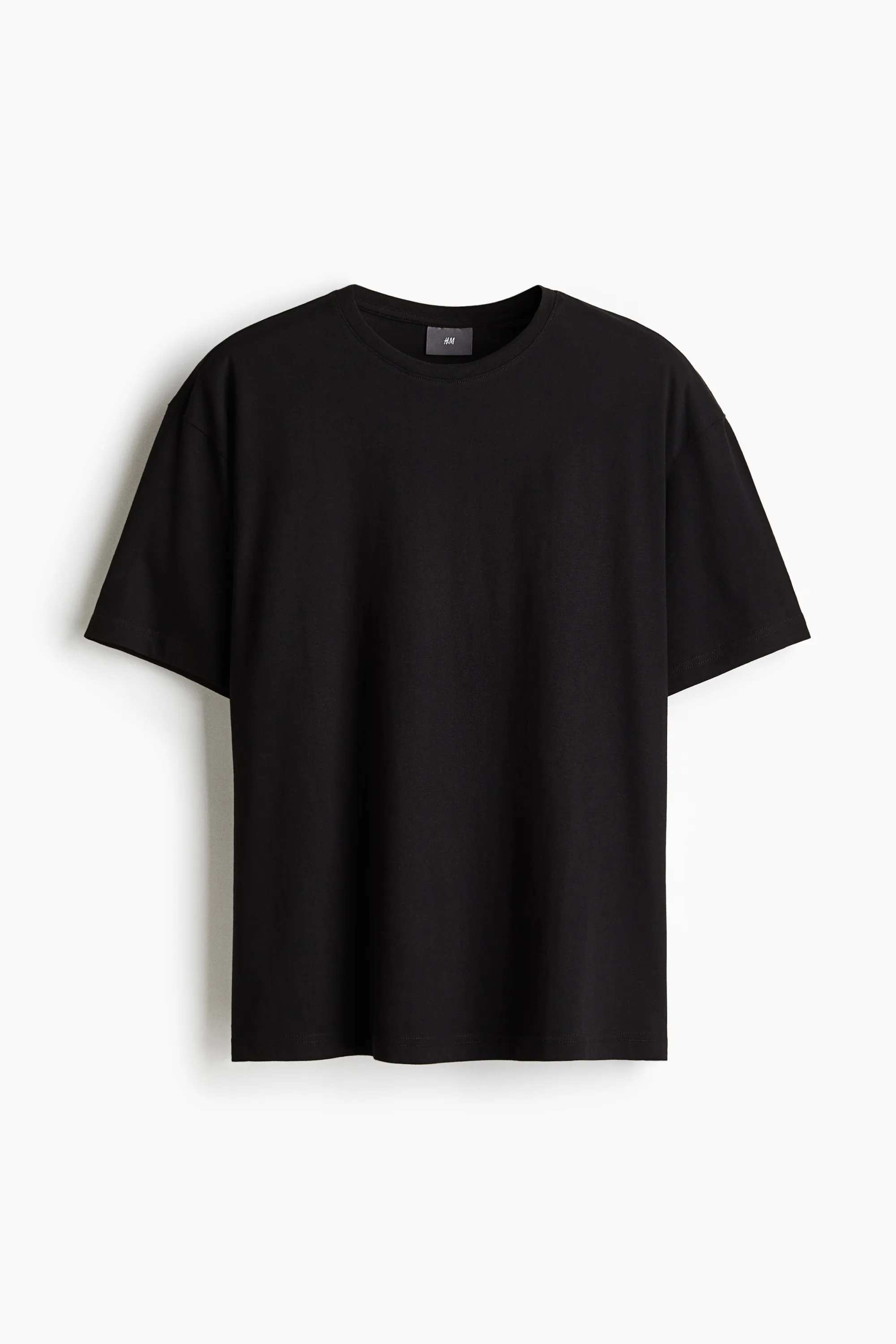 T-shirt et short de pyjama en lin mélangé - Noir