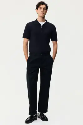 Polo Slim Fit - Bleu foncé — photo 1