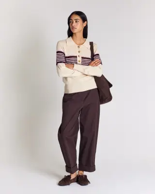 Pantalon Tristan chocolat — photo 4
