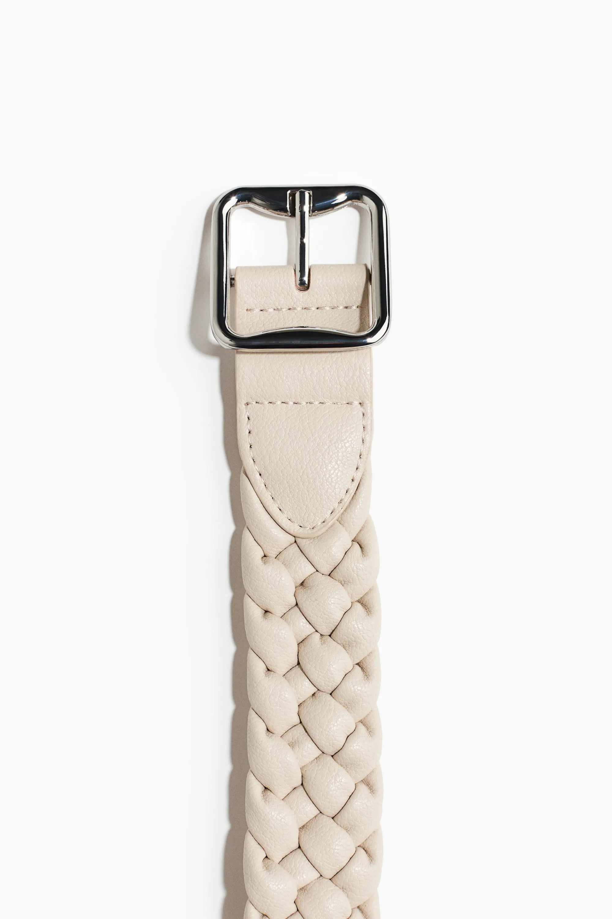 Ceinture tressée - Beige clair