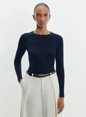 Pull en laine mérinos et soie — photo 2