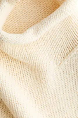 Pull sans manches à col cheminée - Crème — photo 3