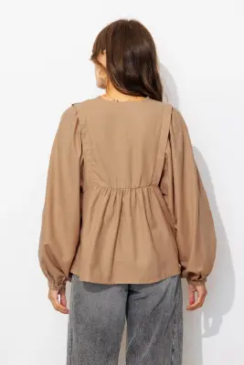Blouse brodée Femme — photo 4