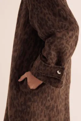 Manteau Gary léopard foncé — photo 5