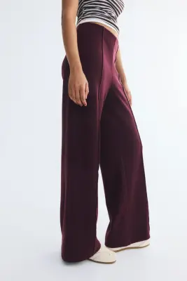 Pantalon avec plis devant - Bordeaux — photo 3