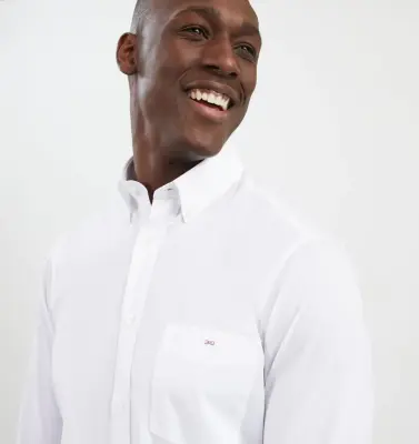 EDEN PARK CHEMISE HABILLEE COTON Blanc — photo 5