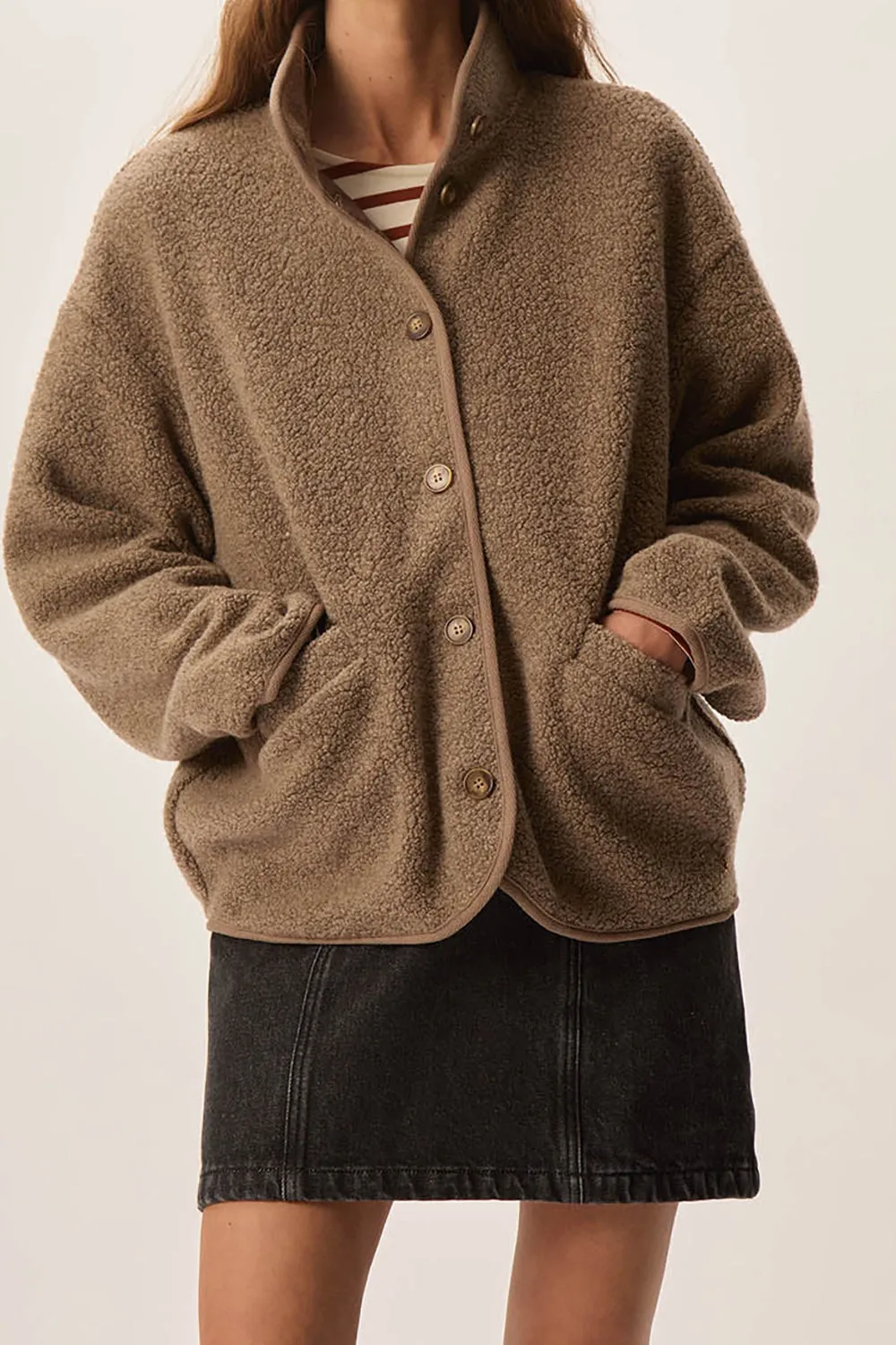Veste maille Zlavina Loup