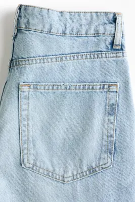 Baggy Regular Waist Jeans - Bleu denim clair — photo 5