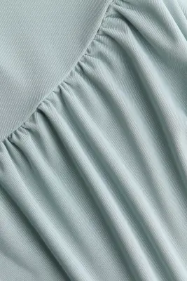Body string à effet drapé - Turquoise ancien clair — photo 4